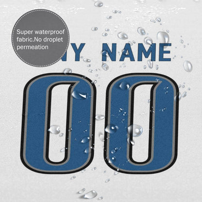 Custom Football Detroit Lions style personalized shower curtain custom design name and number set of 12 shower curtain hooks Rings