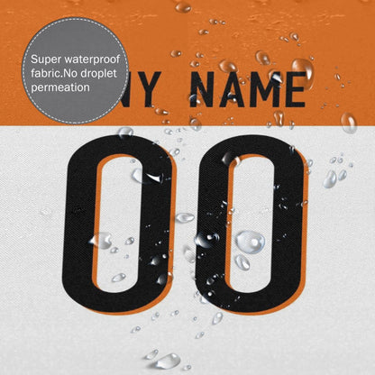 Custom Football Cincinnati Bengals style personalized shower curtain custom design name and number set of 12 shower curtain hooks Rings