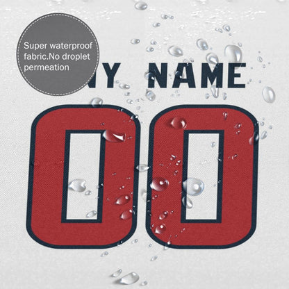 Custom Football Houston Texans style personalized shower curtain custom design name and number set of 12 shower curtain hooks Rings