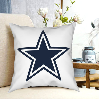Custom Decorative Football Pillow Case Dallas Cowboys White Pillowcase Personalized Throw Pillow Covers