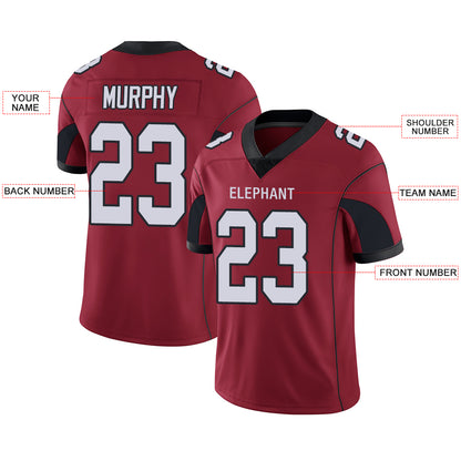 Custom Men's American Arizona Red Stitched Football Jerseys
