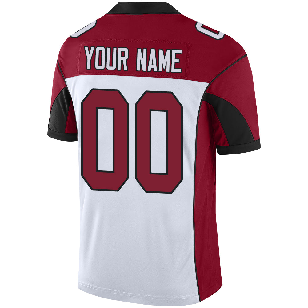 Custom Men's American Arizona White Stitched Football Jerseys