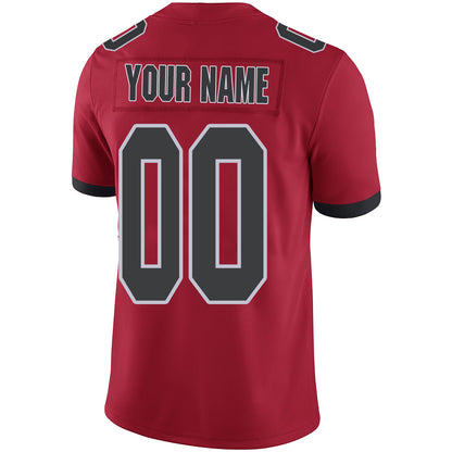 Custom Atlanta Falcons Stitched American Football Jerseys Personalize Birthday Gifts Red Jersey