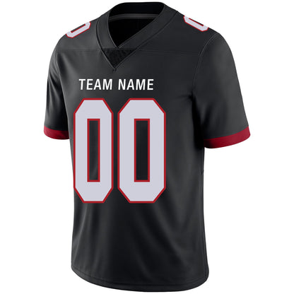 Custom Men's American Atlanta Falcons Black Vapor Limited Stitched Football Jersey