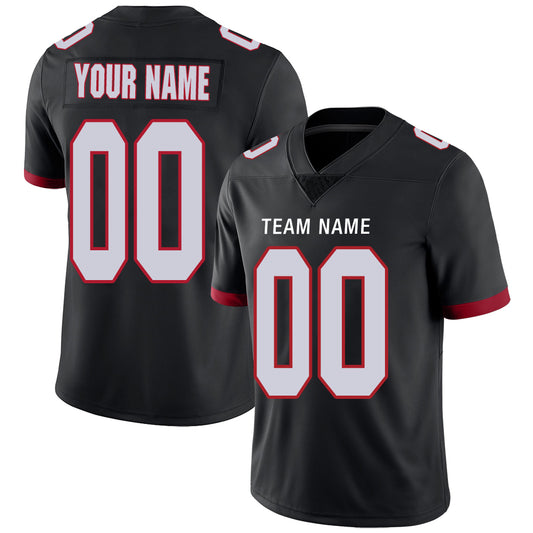Custom Men's American Atlanta Falcons Black Vapor Limited Stitched Football Jersey