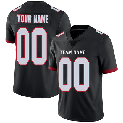Custom Atlanta Falcons Stitched American Football Jerseys Personalize Birthday Gifts Black Jersey