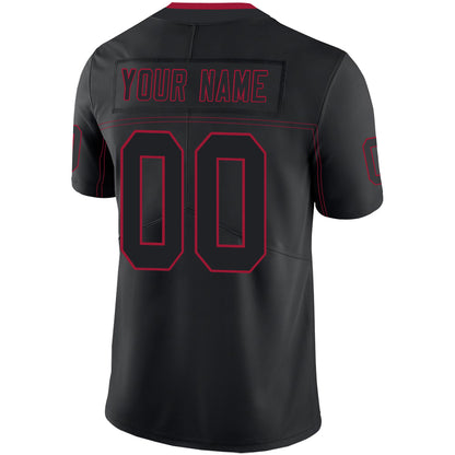 Custom Atlanta Falcons Stitched American Football Jerseys Personalize Birthday Gifts Black Jersey