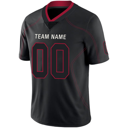 Custom Men's American Atlanta Falcons Black Fashion Vapor Limited Stitched Football Jersey
