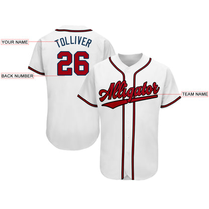 Custom Atlanta Braves Stitched Baseball Jersey Personalized Button Down Baseball T Shirt