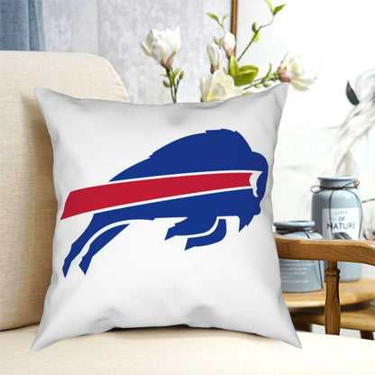 Custom Decorative Football Pillow Case Buffalo Bills White Pillowcase Personalized Throw Pillow Covers