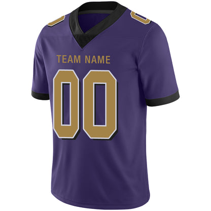 Custom Baltimore Ravens Stitched American Football Jerseys Personalize Birthday Gifts Purple Jersey