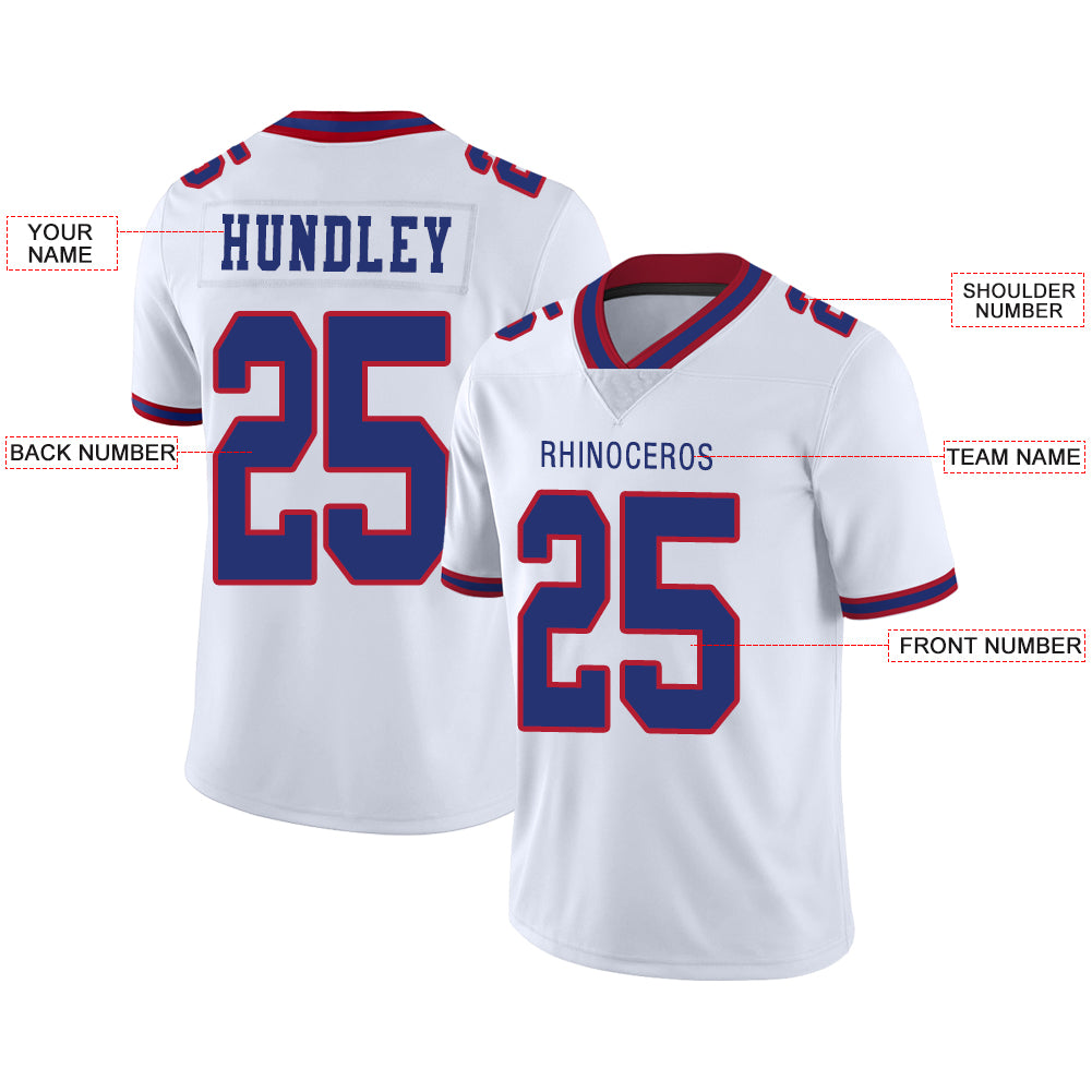 Custom Buffalo Bills Stitched American Football Jerseys Personalize Birthday Gifts White Jersey