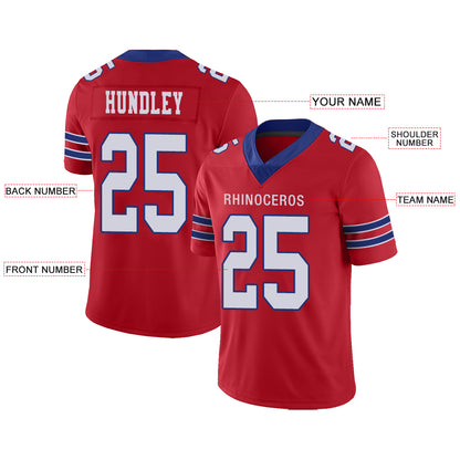 Custom Buffalo Bills Stitched American Football Jerseys Personalize Birthday Gifts Red Jersey