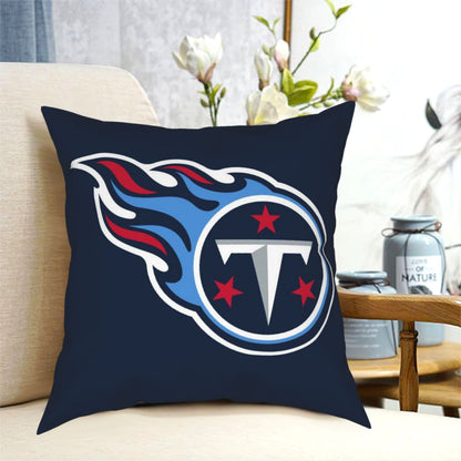 Custom Decorative Football Pillow Case Tennessee Titans Navy Pillowcase Personalized Throw Pillow Covers