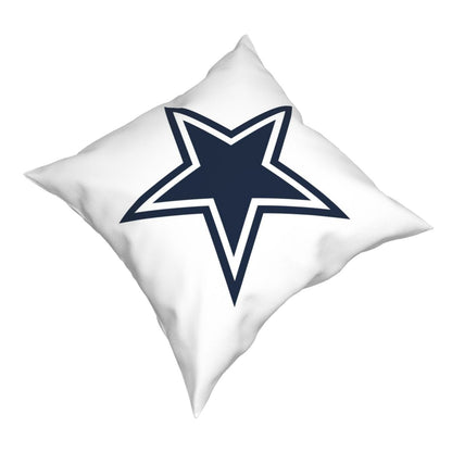 Custom Decorative Football Pillow Case Dallas Cowboys White Pillowcase Personalized Throw Pillow Covers