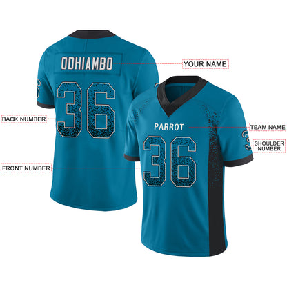 Custom Carolina Panthers Stitched American Football Jerseys Personalize Birthday Gifts Blue Jersey