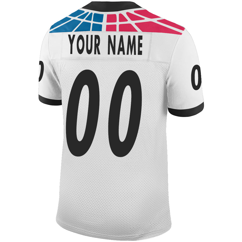 Custom Carolina Panthers Stitched American Football Jerseys Personalize Birthday Gifts White Jersey