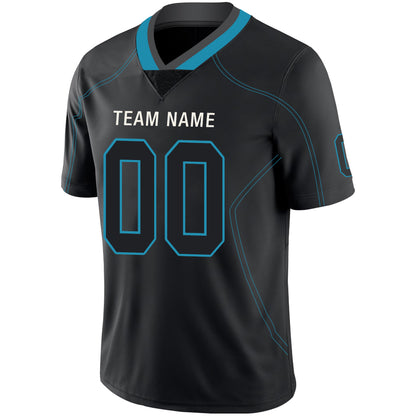 Custom Carolina Panthers Stitched American Football Jerseys Personalize Birthday Gifts Black Jersey