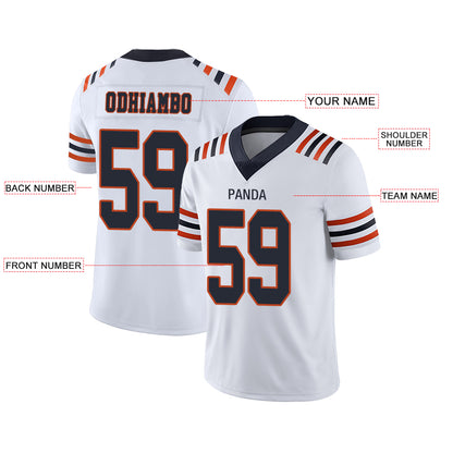 Custom Chicago Bears Stitched American Football Jerseys Personalize Birthday Gifts White Jersey