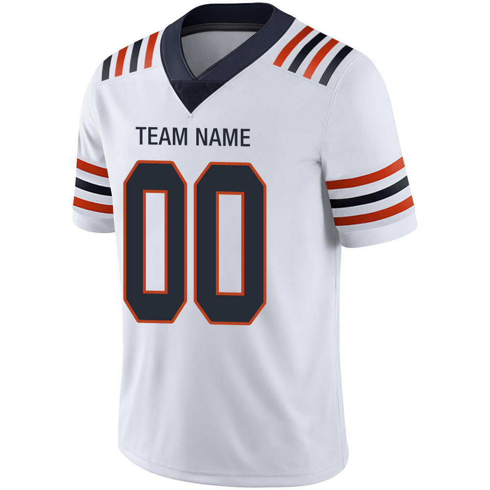 Custom Chicago Bears Stitched American Football Jerseys Personalize Birthday Gifts White Jersey