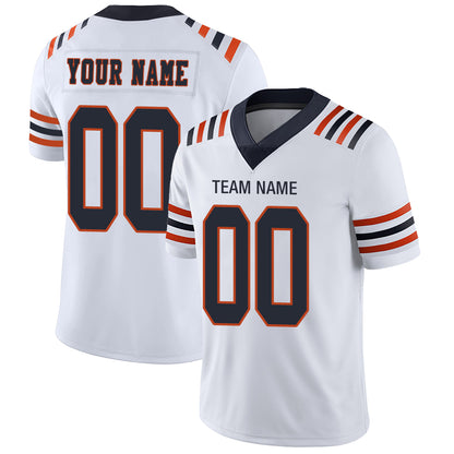 Custom Chicago Bears Stitched American Football Jerseys Personalize Birthday Gifts White Jersey