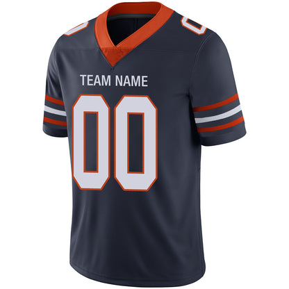 Custom Chicago Bears Stitched American Football Jerseys Personalize Birthday Gifts Navy Jersey