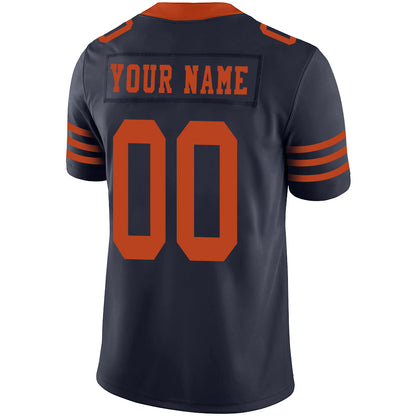 Custom Chicago Bears Stitched American Football Jerseys Personalize Birthday Gifts Navy Jersey