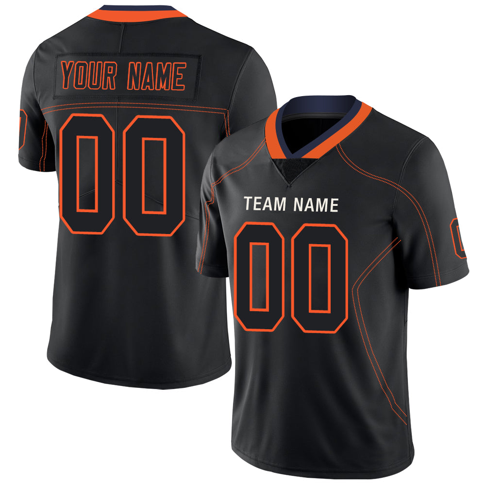 Custom Chicago Bears Stitched American Football Jerseys Personalize Birthday Gifts Black Jersey
