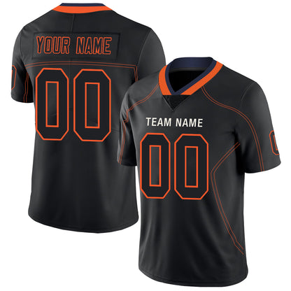 Custom Chicago Bears Stitched American Football Jerseys Personalize Birthday Gifts Black Jersey