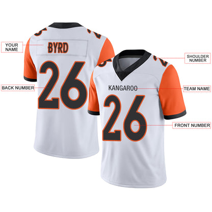 Custom Cincinnati Bengals Stitched American Football Jerseys Personalize Birthday Gifts White Jersey