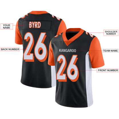 Custom Cincinnati Bengals Stitched American Football Jerseys Personalize Birthday Gifts Black Jersey