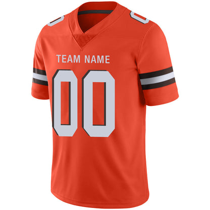 Custom C.Brown Stitched American Football Jerseys Personalize Birthday Gifts Orange Jersey