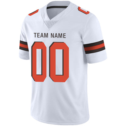 Custom C.Brown Stitched American Jerseys Personalize Birthday Gifts White Football Jerseys