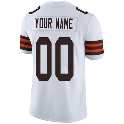 Custom C.Brown Football Stitched American Jerseys Personalize Birthday Gifts White Jersey