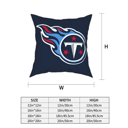Custom Decorative Football Pillow Case Tennessee Titans Navy Pillowcase Personalized Throw Pillow Covers