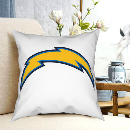 Custom Decorative Football Pillow Case Los Angeles Chargers White Pillowcase Personalized Throw Pillow Covers