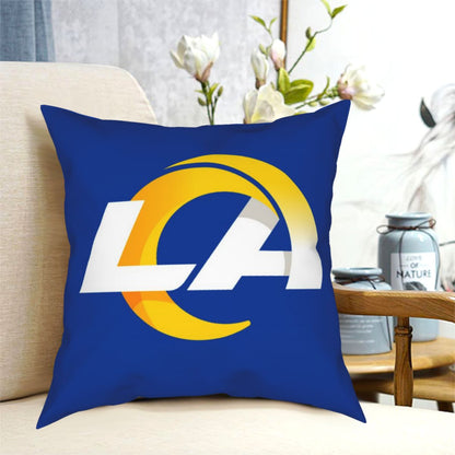 Custom Decorative Football Pillow Case 2020 New Los Angeles Rams Blue Pillowcase Personalized Throw Pillow Covers