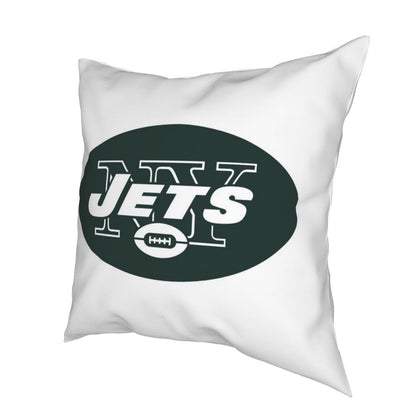Custom Decorative Football Pillow Case New York Jets White Pillowcase Personalized Throw Pillow Covers