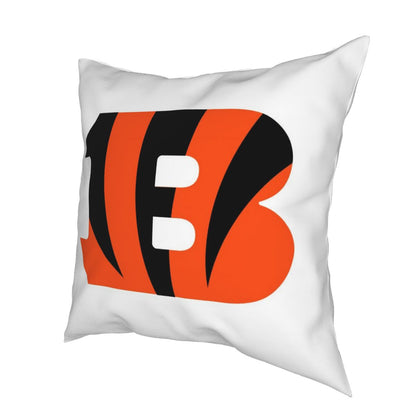 Custom Decorative Football Pillow Case Cincinnati Bengals White Pillowcase Personalized Throw Pillow Covers