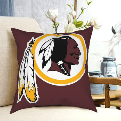 Custom Decorative Football Pillow Case Washington Redskins Burgundy Pillowcase Personalized Throw Pillow Covers