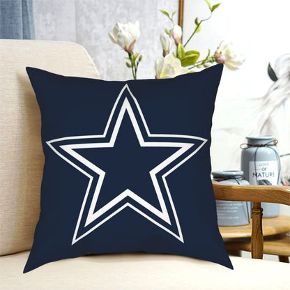 Custom Decorative Football Pillow Case Dallas Cowboys Navy Pillowcase Personalized Throw Pillow Covers