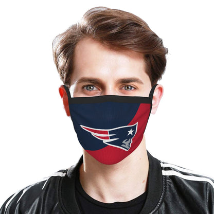 Custom Football Personalized New England Patriots Dust Face Mask With Filters PM 2.5