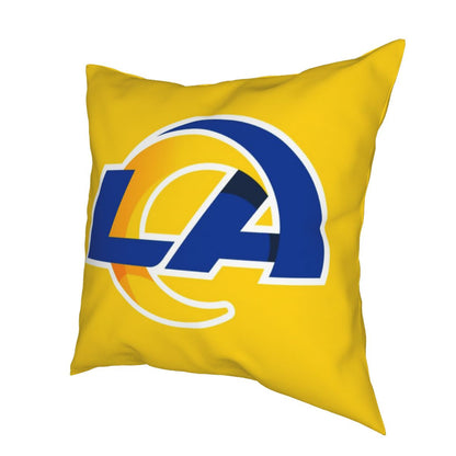 Custom Decorative Football Pillow Case 2020 New Los Angeles Rams Yellow Pillowcase Personalized Throw Pillow Covers