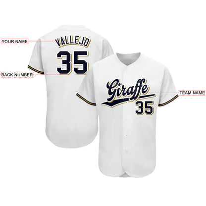 Custom Milwaukee Brewers Stitched Baseball Jersey Personalized Button Down Baseball T Shirt