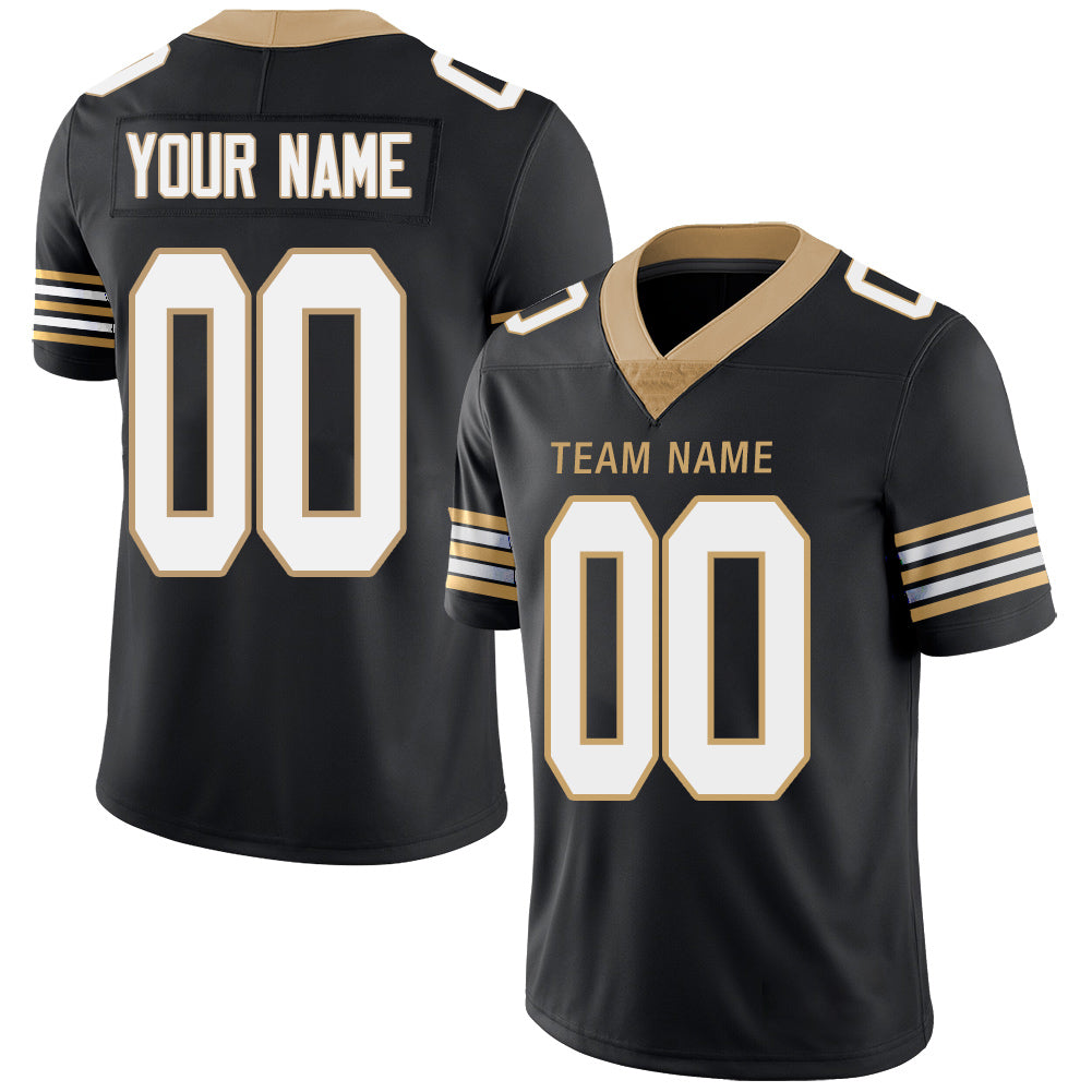 Custom New York Giants Stitched American Football Jerseys Personalize Birthday Gifts Black Jersey