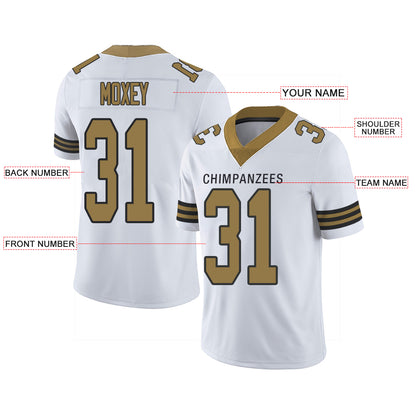 Custom New York Giants Stitched American Football Jerseys Personalize Birthday Gifts White Jersey