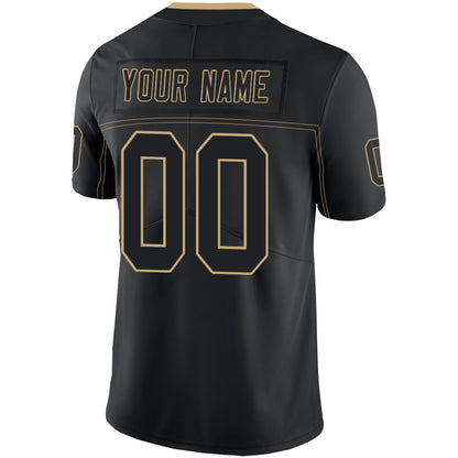 Custom New York Giants Stitched American Football Jerseys Personalize Birthday Gifts Black Jersey