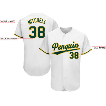 Custom Oakland Athletics Stitched Baseball Jersey Personalized Button Down Baseball T Shirt