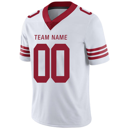Custom San Francisco 49ers Stitched American Football Jerseys Personalize Birthday Gifts White Jersey
