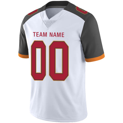 Custom Tampa Bay Buccaneers Stitched American Football Jerseys Personalize Birthday Gifts White Jersey